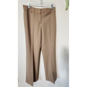 Vintage J.‎ Crew Favorite Fit Wool Pants Taupe Women's Mid-Rise Wide Leg  6 Tall